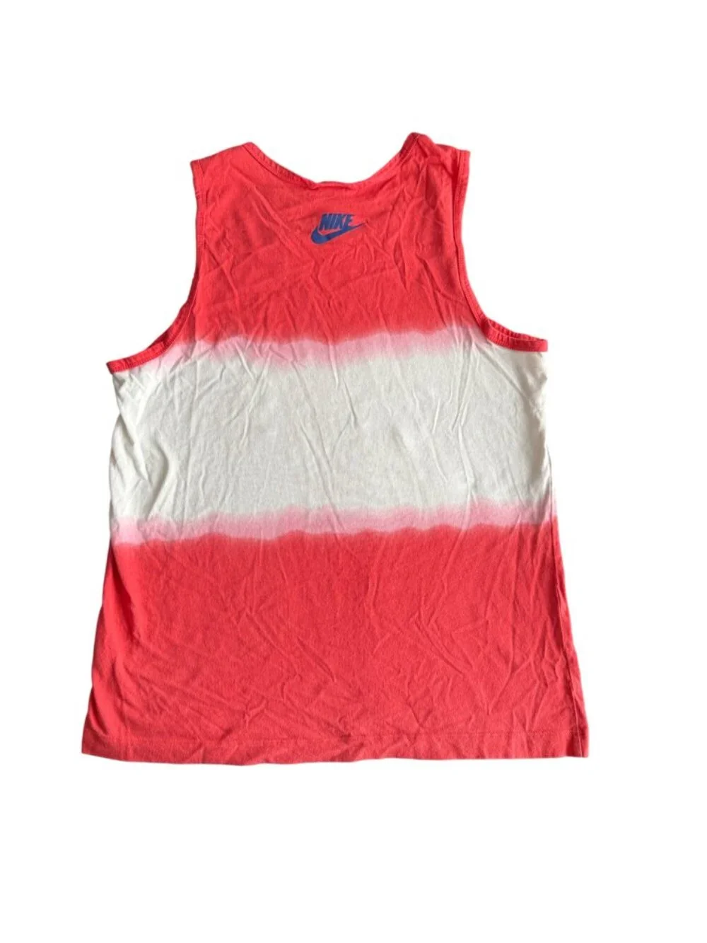Nike Tie-Dye Tank Top Size L Red & White